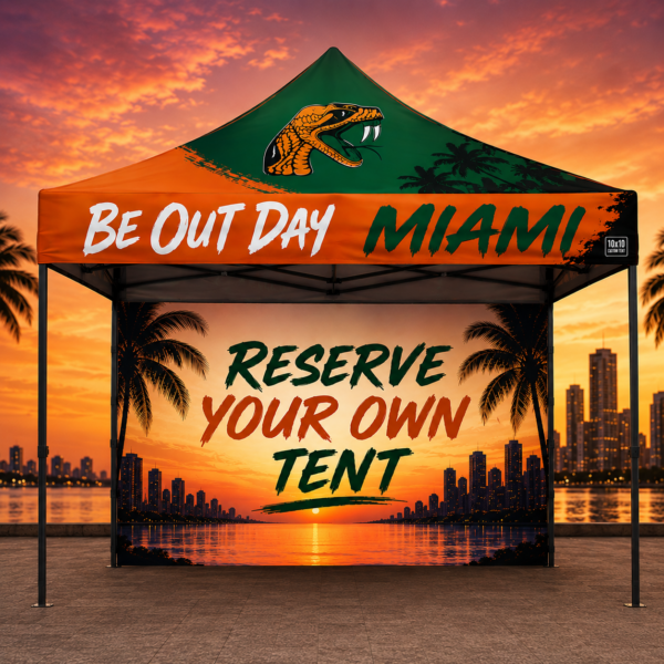 Be Out Day Miami Tent. Reserve your own Tent.